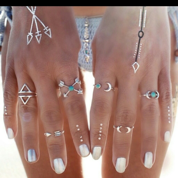 Bono chic 6 pcs ring set. - Picture 2 of 4