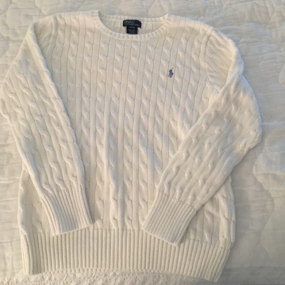 Crew neck polo sweater
