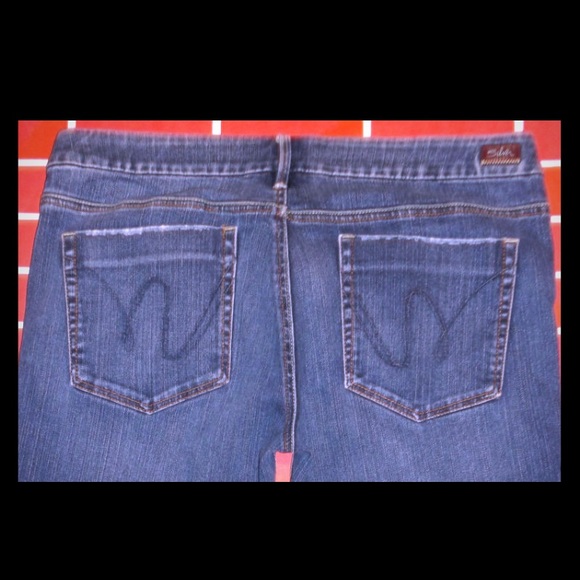 Womens Silver Jeans "Amie" cuffed capri