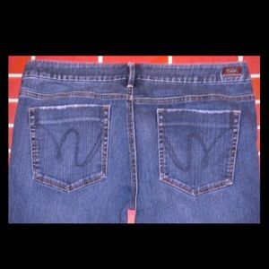 Womens Silver Jeans "Amie" cuffed capri