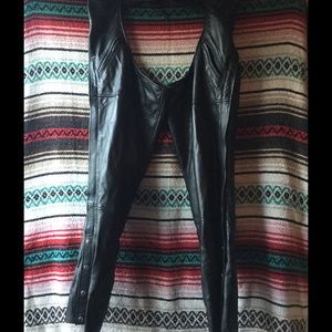 Moto Chaps Black Leather