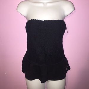 Brand New with Tag Hollister Lace Strapless Top