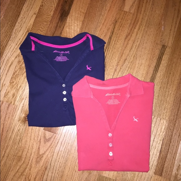 2 v-neck polo shirts!