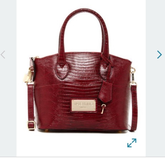 Valentino by Mario Snake Skin Mini Satchel