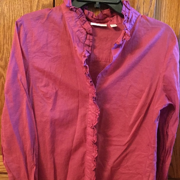 Ruffle button down shirt - Picture 2 of 2