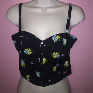 Brand New w/ Tag Hollister Floral Crop Corset Top
