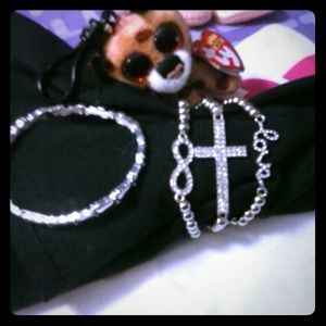 Bundle 4piece bracelets ty Bennie b??'$ key chain