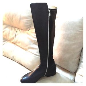 Michael Kors Knee High Black Leather Boots