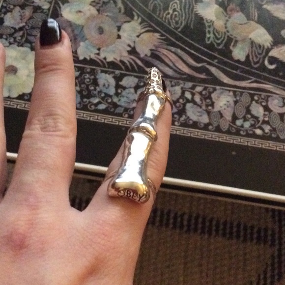 Rachel Roy earrings + Obey ring = perfect set!