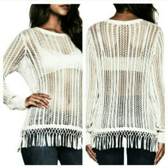 Fringe bottom Sweater
