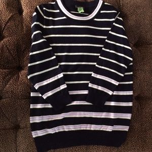 J. Crew Merino wool striped sweater.