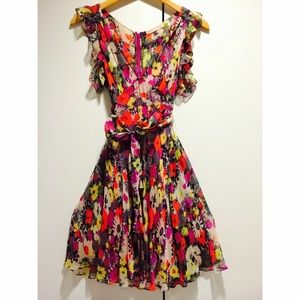 Chiffon floral dress