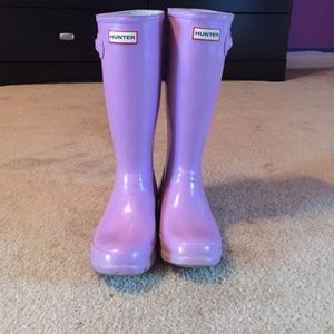 lilac hunter boots