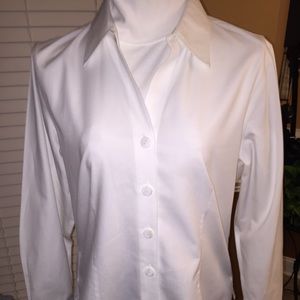White button down Coldwater Creek