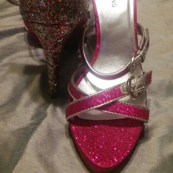 Gorgeous Multi Color High Heel Shoes with Straps