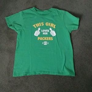 Packers fan shirt for young kids!