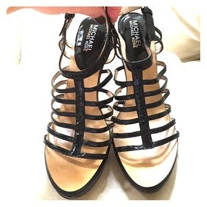 Michael Kors Strappy Patent Heels