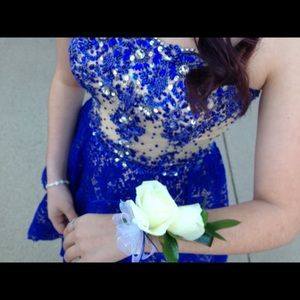 Royal Blue Homecoming Dress