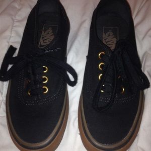 Black & Gold Vans