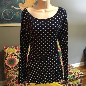 Peplum Polka Dotted Top