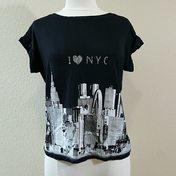 Black I Love NYC tee