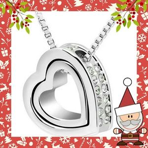 Rhinestone heart necklace