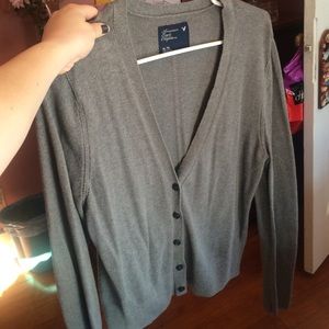 Grey American eagle cardigan