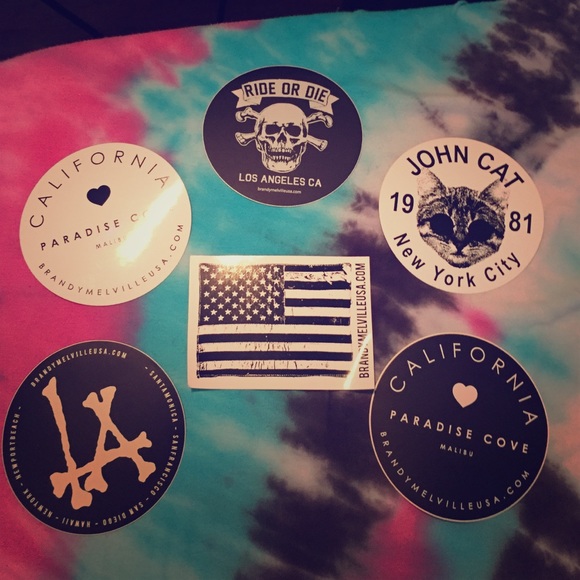 Bundle of brandy stickers