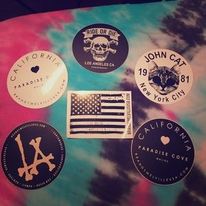 Bundle of brandy stickers