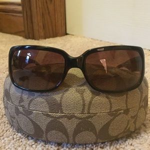 Coach Delphine tortoise sunglasses