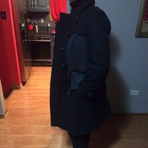 Black and Gray Victoria's Secret Coat