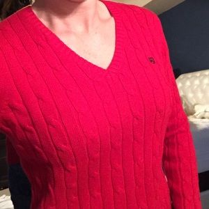 Cable knit sweater