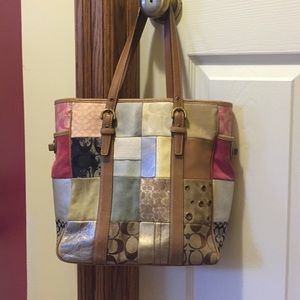 Coach patchwork satchel