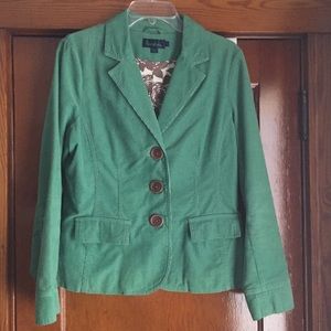 Biden green corduroy blazer