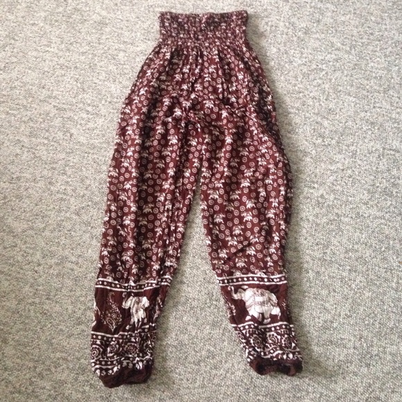 brown elephant harem pants "free size"