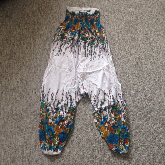 floral harem pants free size