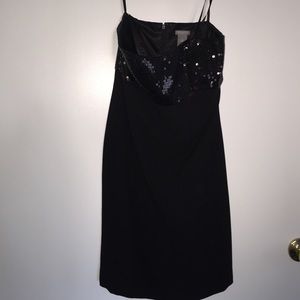 Black strapless Ann Taylor party dress *petites*