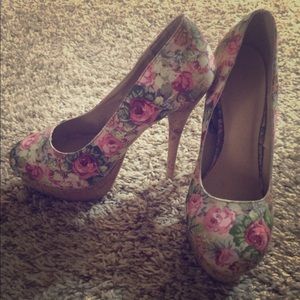 Pretty Floral Stilettos