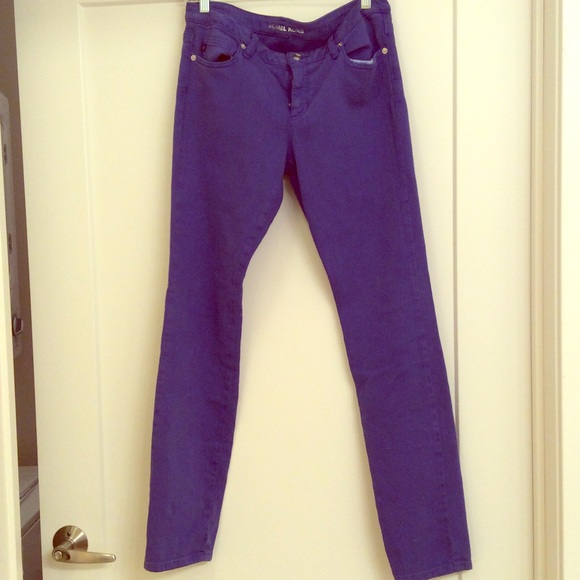 Michael Kors purple skinny jeans