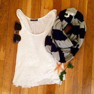 Blue and grey infinity scarf from Aeropostale