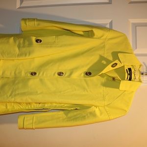 Yellow Gucci trenchcoat!