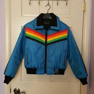 Vintage 70s rainbow jacket