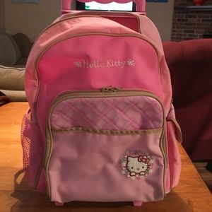 Hello Kitty rolling backpack