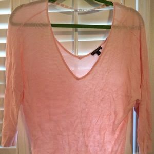 Express brand light peach bling sweater