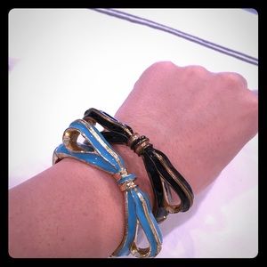 Enamel bow bracelets - set of 2🎀🎀