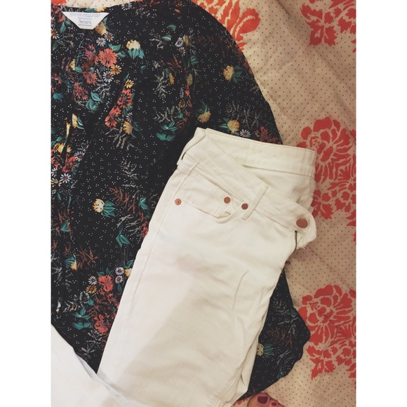 Zara (bought in France) White Denim