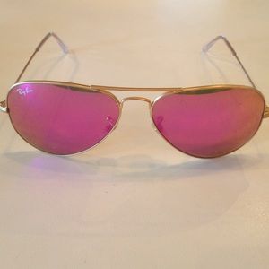 Pink ray ban aviators
