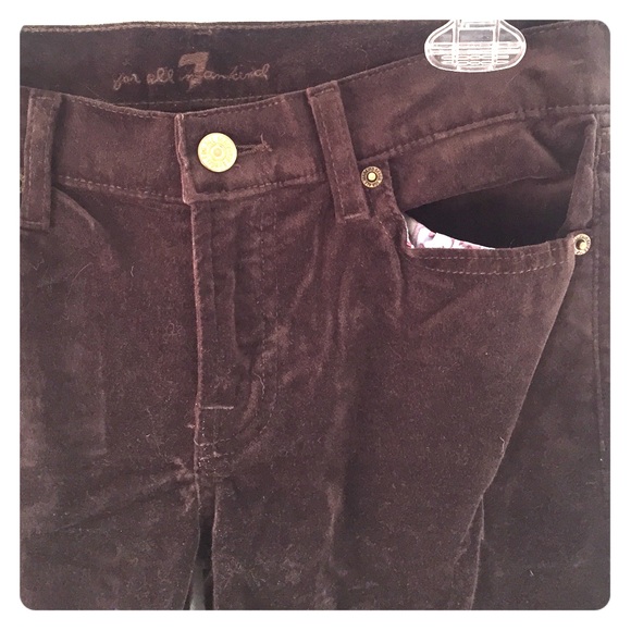 NWT Seven for All Mankind Velvet Pants 27