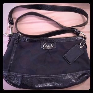 Coach Signature Print Crossbody Bag