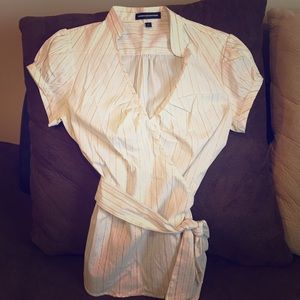 Express Short sleeve wrap around shirt